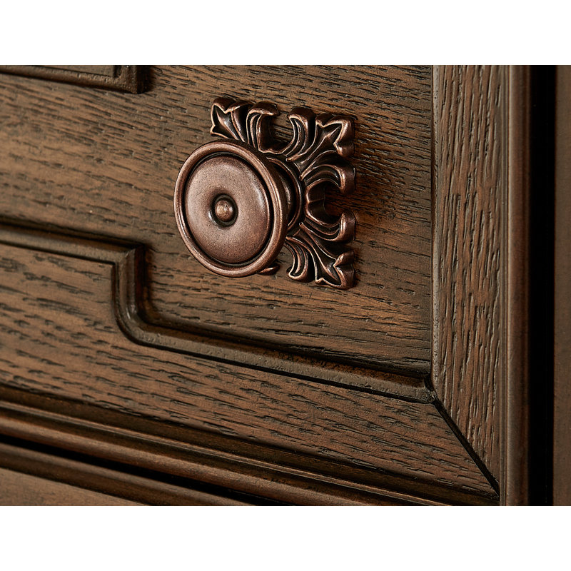 Müller Dark Cherry 2 Drawer Nightstand