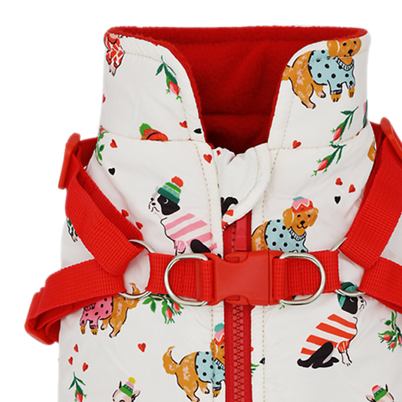 Cath Kidston Hearts & Roses Coat & Harness Small