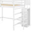 Lit mezzanine double avec garde-robe-119971402
