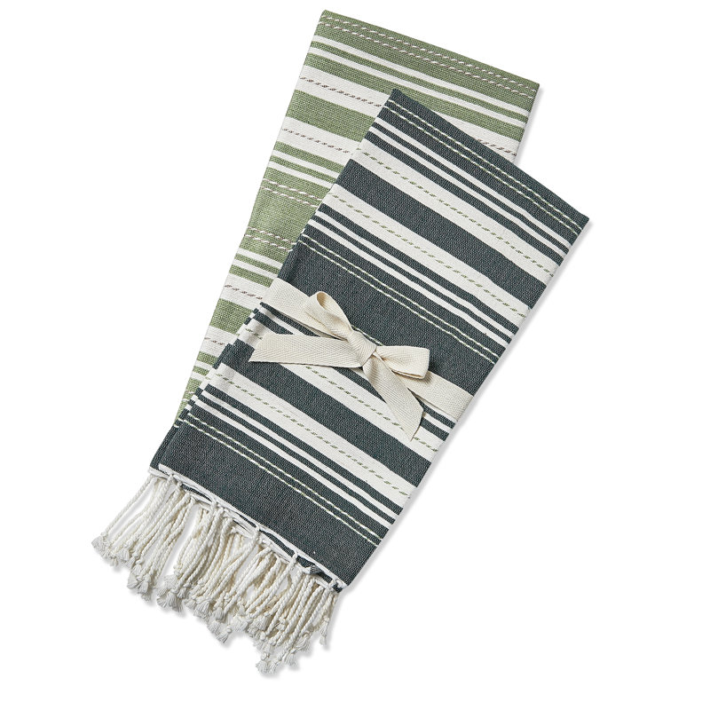 Lakeyla Guest Towel S/2, Dark Green