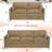 69" & 89" Modern Soft Sofa With Upholstered Cushion, Chenille 3-Seat And 2 Seater Sofa With Well-Filled Pillows, Upholstered 2-Piece Couch For Living Room, Bedroom-123429731