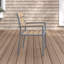 Chaise de patio empilable Adlan-67181800