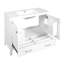 Meuble-lavabo de 36 po avec lavabo en céramique, portes à fermeture douce, tablettes de rangement doubles et tiroir divisé - Armoire de salle de bain moderne avec beaucoup de rangement-114497753