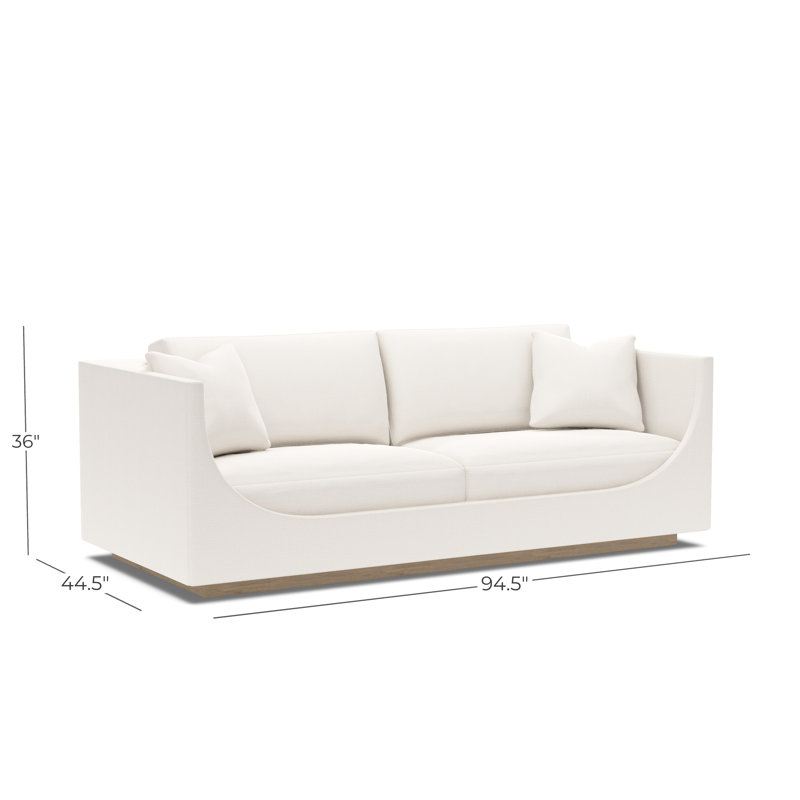Claudette Bench Seat Sofa, 2265-12, Driftwood