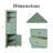 68.9" Tall  Corner Storage Cabinet With Open Shelf, Drawers  And Door-510084191