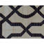 Tapis rectangulaire en laine à tissage plat