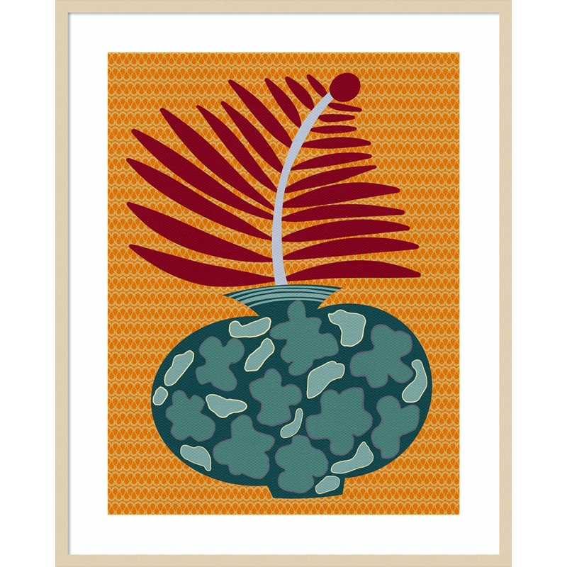 «Snappy Botanical II» par Regina Moore, impression sur bois encadrée, H 41 po x l 33 po