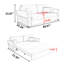 Canapé-lit en cuir anti-égratignures pour animaux de compagnie, grand canapé-lit convertible crème avec rangement dissimulé-1539291758