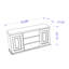 Buffet gris foncé