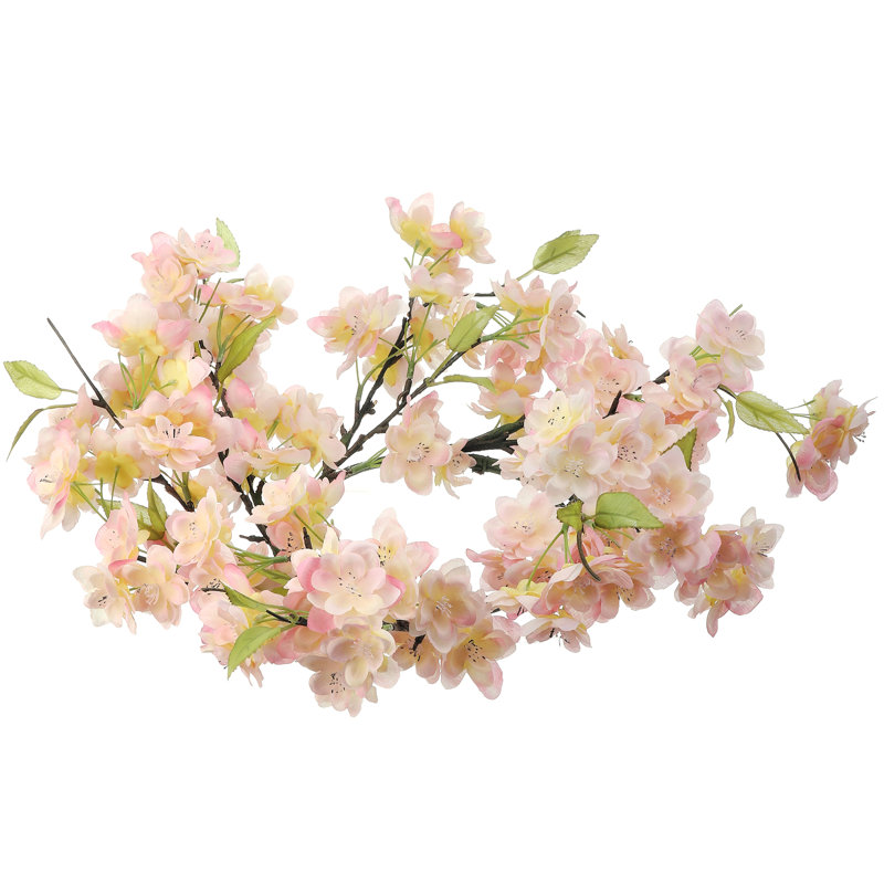 Couronne de fleurs de cerisier 14 po, Couronne de fleurs de cerisier rose