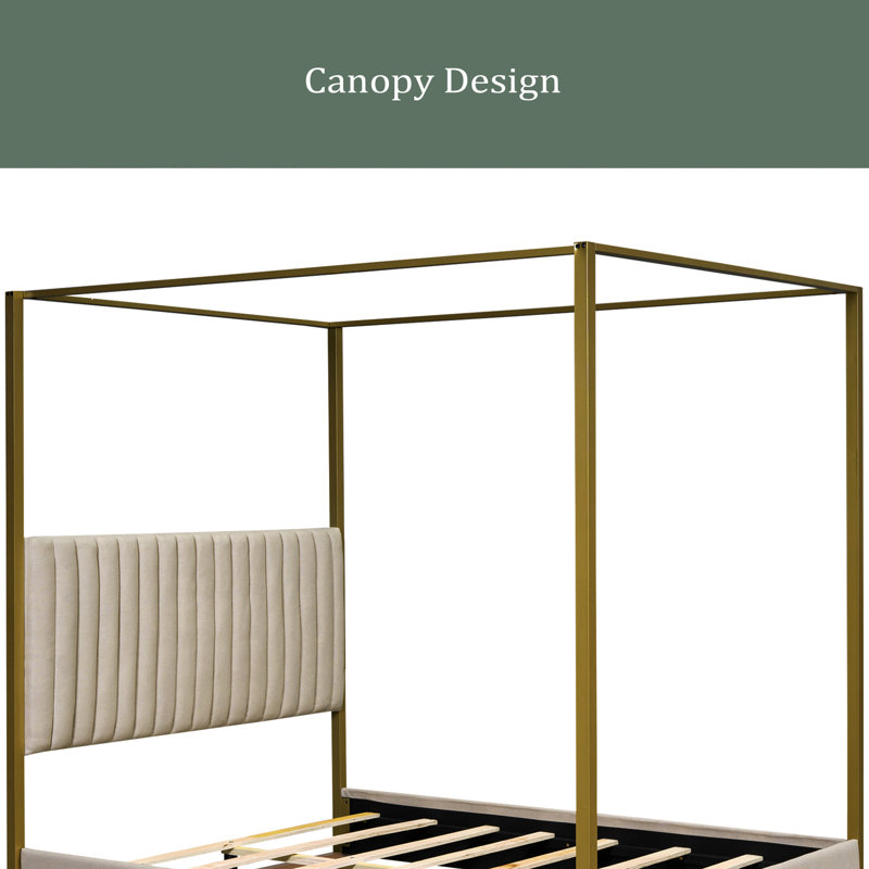 Wyndham Upholstered Canopy Bed