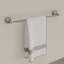 Ensemble de quincaillerie de salle de bain 4 pièces avec porte-serviette, porte-serviette, porte-peignoir et porte-papier hygiénique-119893491