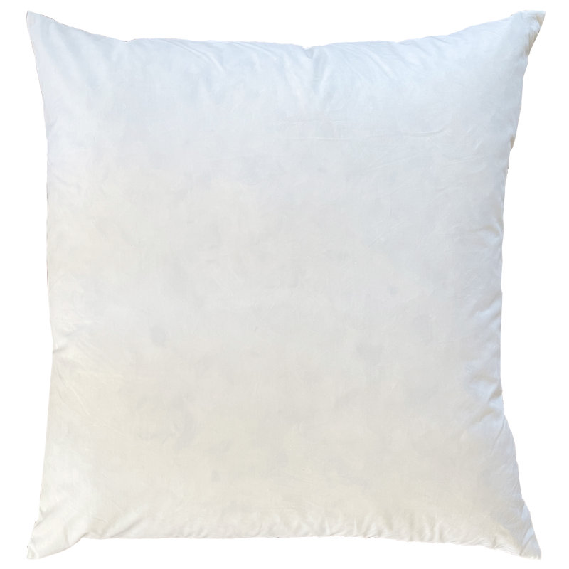 Decorative Feather Down Fill Throw Pillow Insert, Square 24"H x 24"W x 3"D