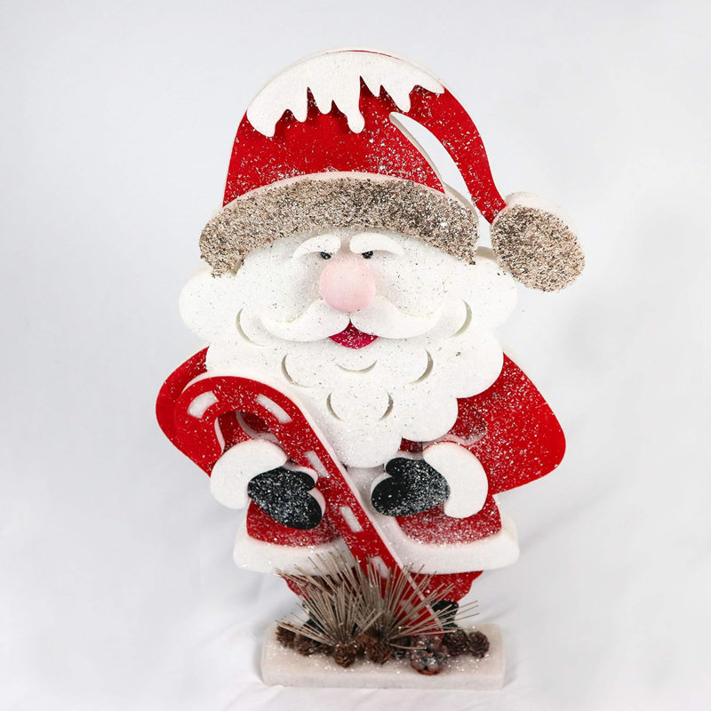 No Holiday Shaped Ornament, 74 cm x 40cm x 12cm, White
