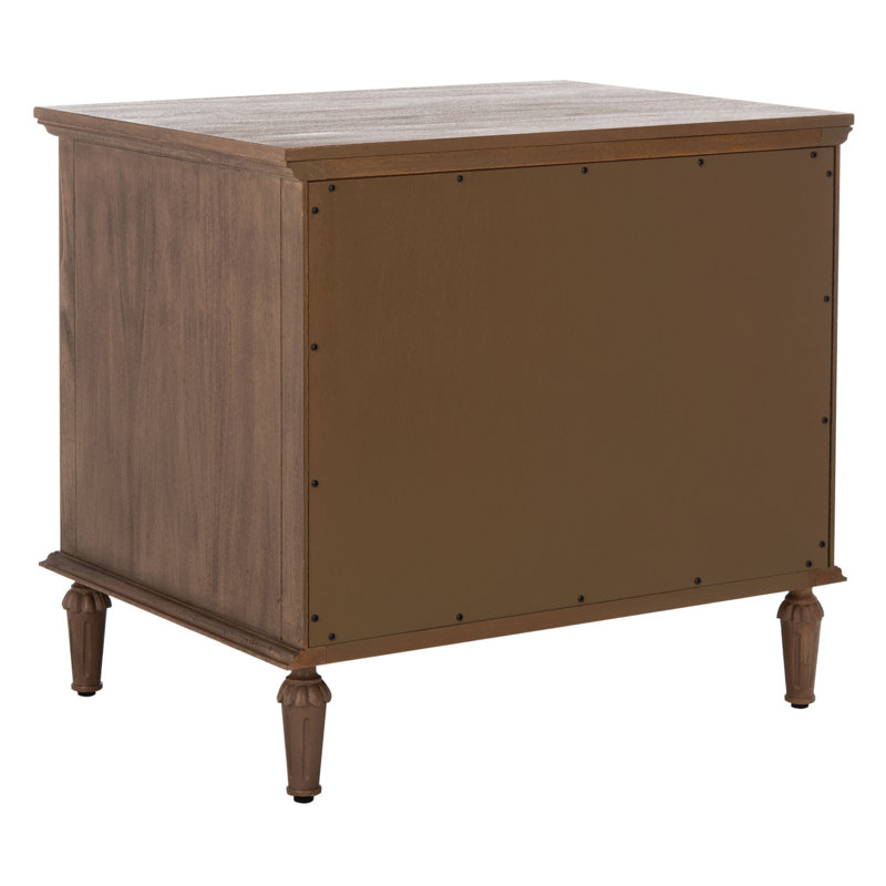 Hubbard 3 - Drawer Nightstand, Brown