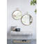 Miroir mural 26 "x 32" avec cadre en métal doré, miroir décoratif pour le salon, le vestibule, le bureau-1276179327