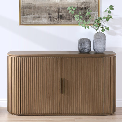 Fiammetta 60'' Wide Oak Wood Sideboard, Storage Server