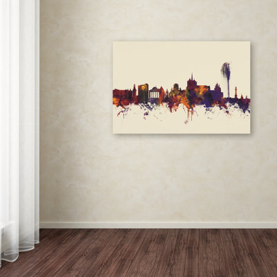 Geneva Switzerland Skyline IV Graphic Art Print on Canvas