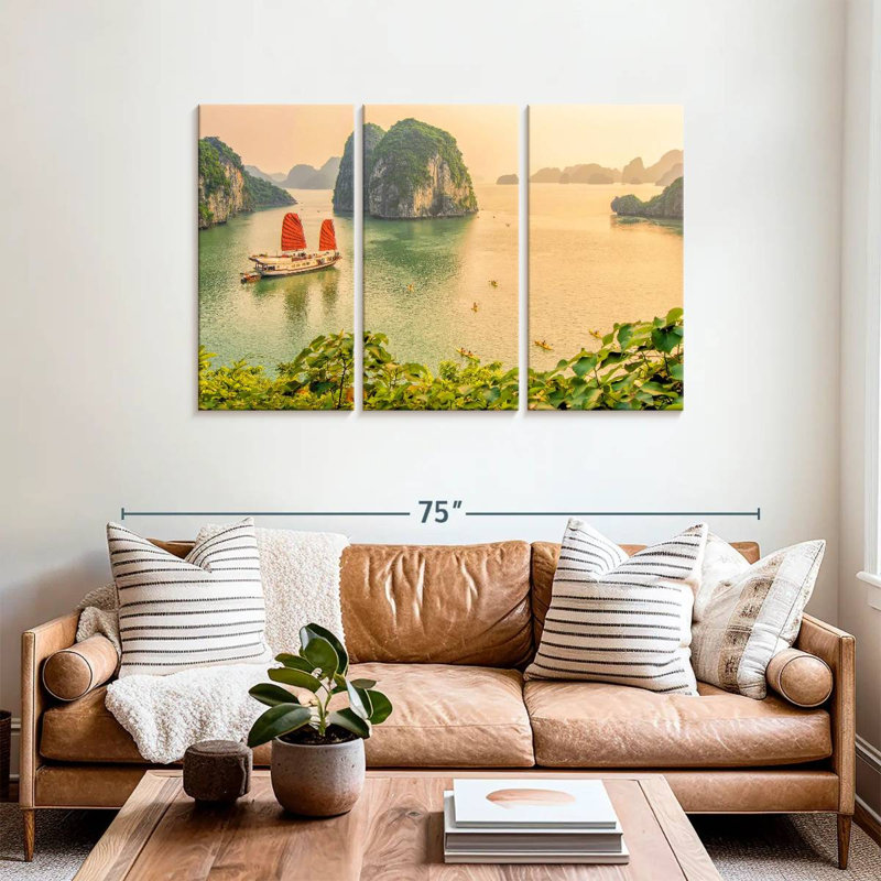 Sebbie Seascape Baie d'Halong, H 36 po x l 57 po