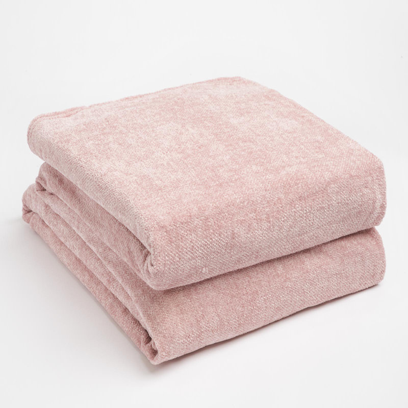 Raimer Throw Blanket, Blush Pink, W200 x L240cm