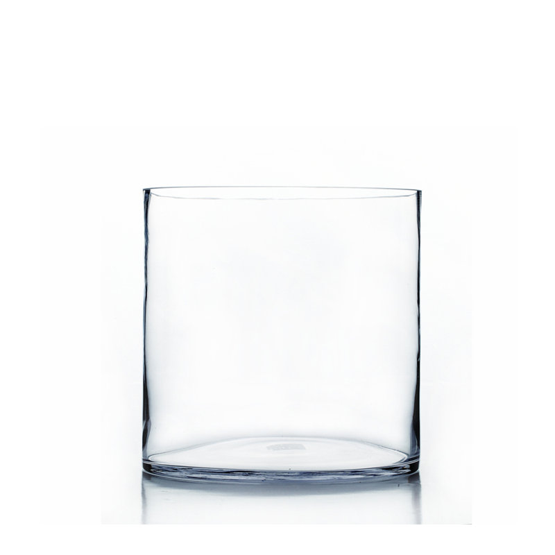 Vase de table en verre transparent Araceli, H 10 po x l 9 po x P 9 po