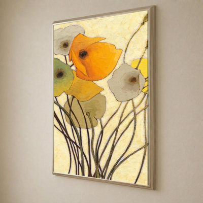 Pumpkin Poppies I by Shirley Novak - Graphic Art on Canvas