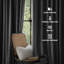 Alsey 100% Velvet Blackout Eyelet Ready Made Curtains & Drapes with matching Tie Backs-1608392683-1608392673