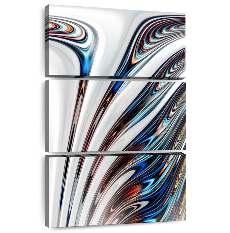 Avery Liquid Chrome Abstract, 32" H x 20" W