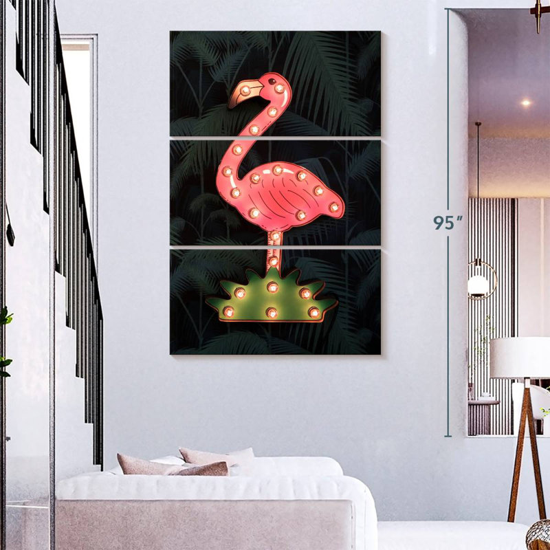 Panneau de signalisation Kerner Flamingo, H 74 po x l 48 po
