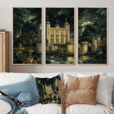 Vintage Tower City Of London - United Kingdom Wall Art Print Set