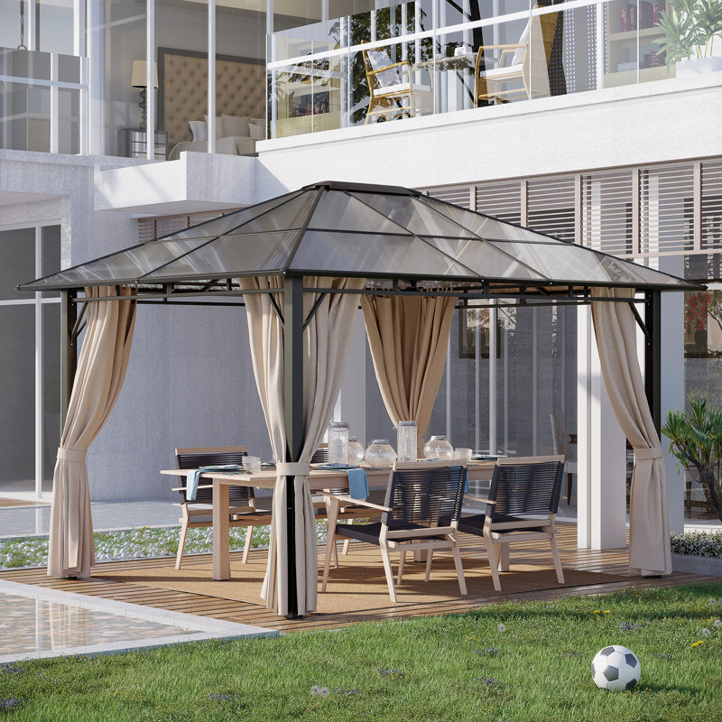 Abri de jardin en métal rigide 1 pièce 10 pi x 12 pi