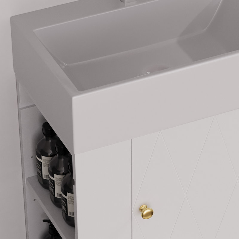 Single Bathroom Vanity, White