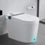 Toilette intelligente avancée avec siège de bidet, ouverture / fermeture automatique, capteur de pied et nettoyage à l'eau chaude