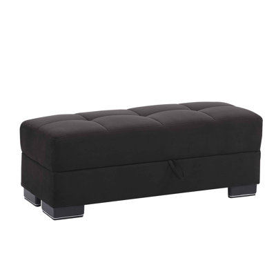 Legacy Fabric Upholstered Ottoman with Storage