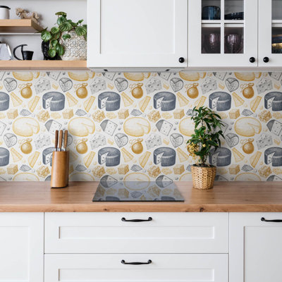 Aubriana 30x30 cm Pvc Mosaic Sheet in Yellow