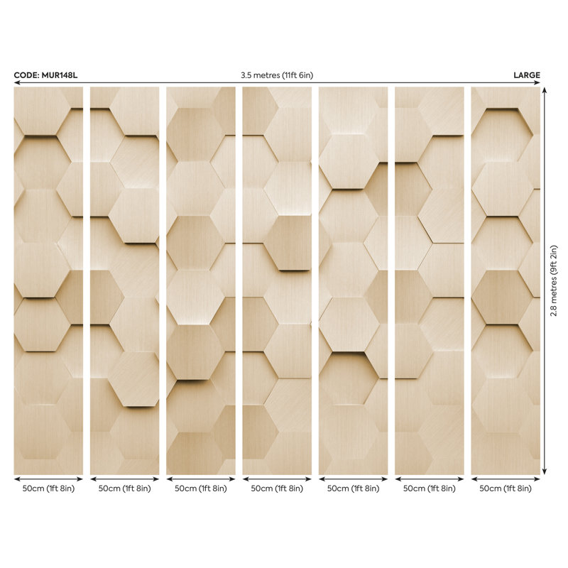 Montegue Wall Mural, 280cm L x 350cm W