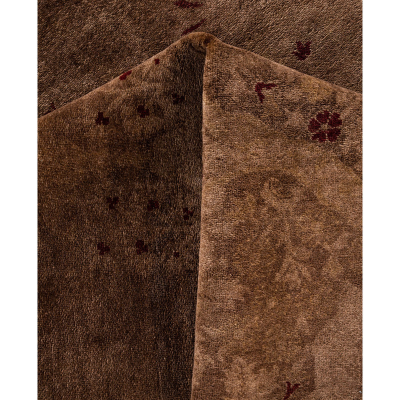 Overdyed One-of-a-Kind 6' 1" X 8' 9" Hand Knotted Area Rug