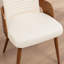 Chaise rembourrée en bois massif Carman-585278058