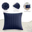 Ultra Soft Microfiber Striped Square Cushion Cover-136330352
