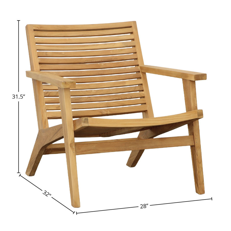 Janine Teak Outdoor Occasional Chair