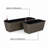 2 Self-Watering Rectangular Planters