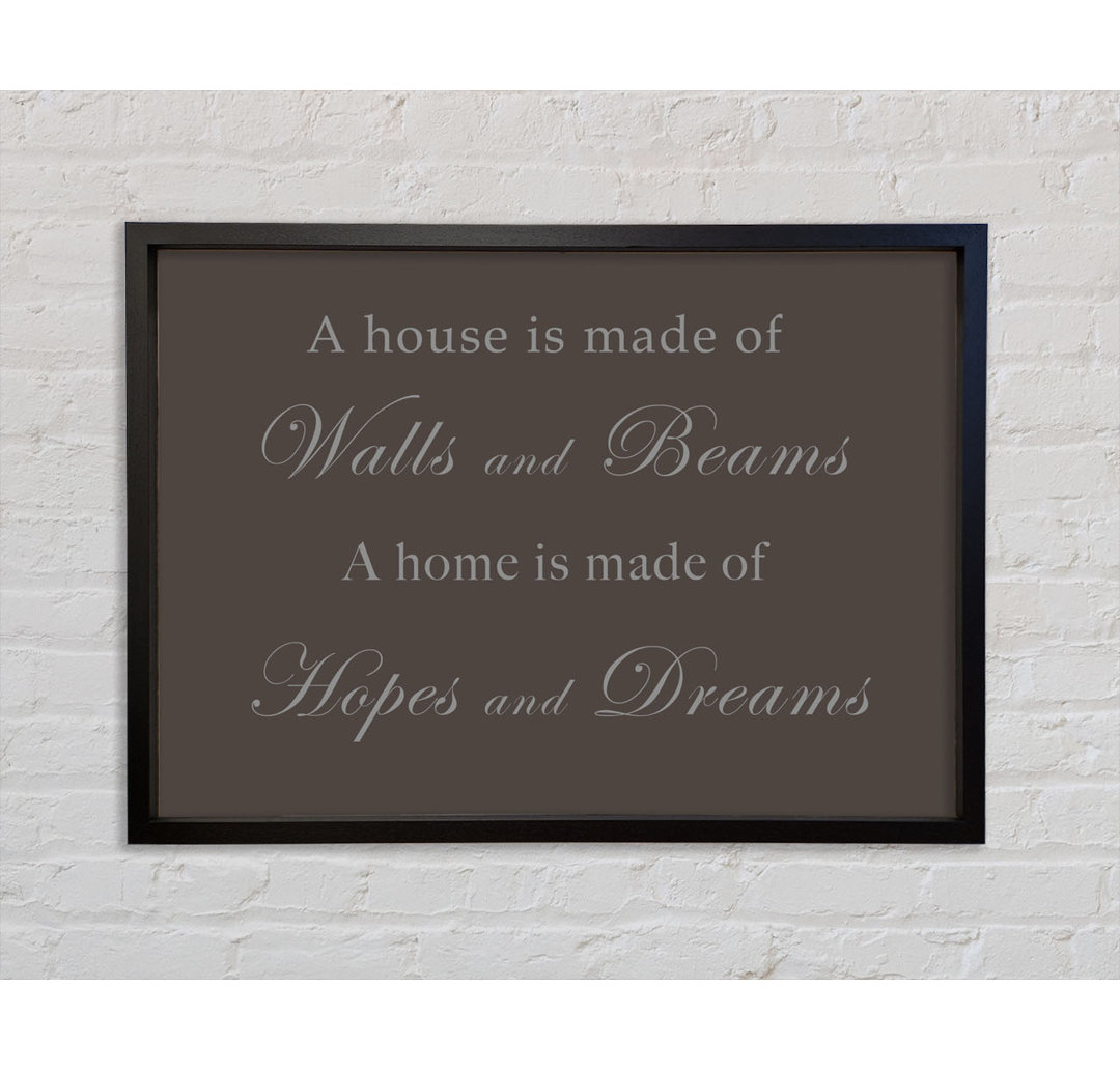 Home Zitat Walls N Beams Hopes N Dreams - Drucken