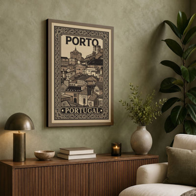 Postcard from Porto Vintage - Wrapped Canvas