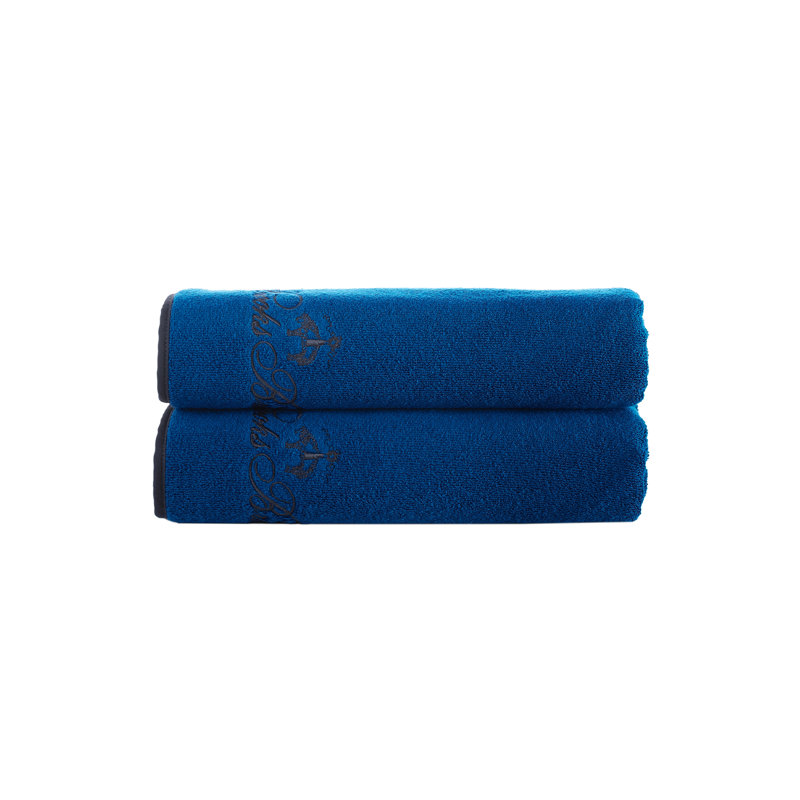 Turkish Cotton Midweight Bath Towel, Royal Blue
