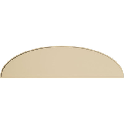 Elliptical Signature Urethane Pediment, Primed Tan