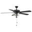 Ventilateur de plafond standard à 5 pales 52 po avec ensemble d'éclairage inclus Garrett-315761393