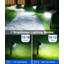 Éclairage solaire extérieur IP65 imperméable, éclairage solaire d'extérieur avec 104 grandes DEL, 2 lumières murales 2-en-1 et 2 modes d'éclairage solaire pour garage, allée, jardin, cadeau de jardin