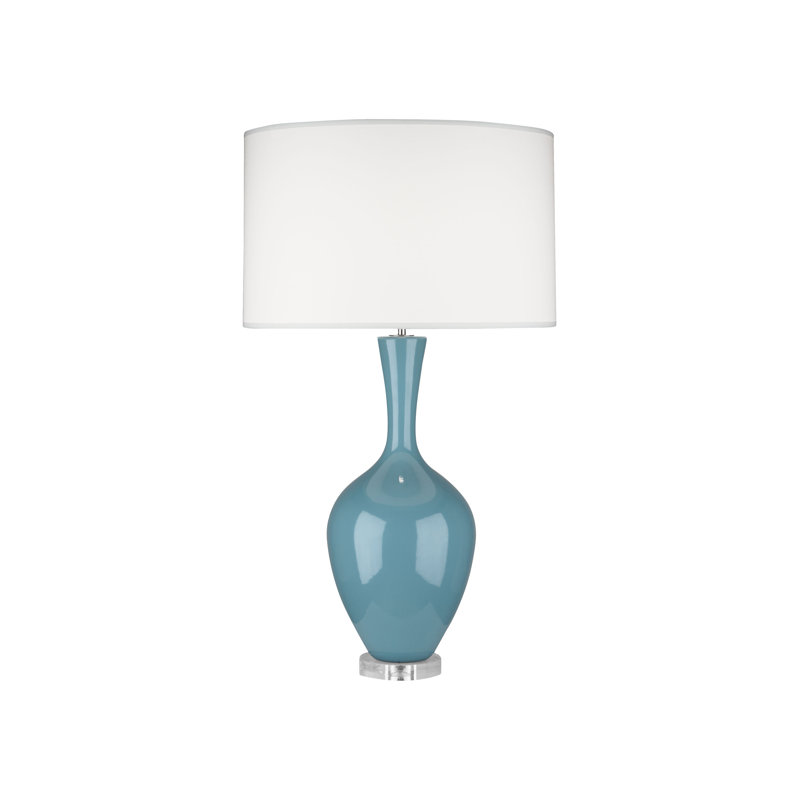 Audrey Table Lamp, Steel Blue