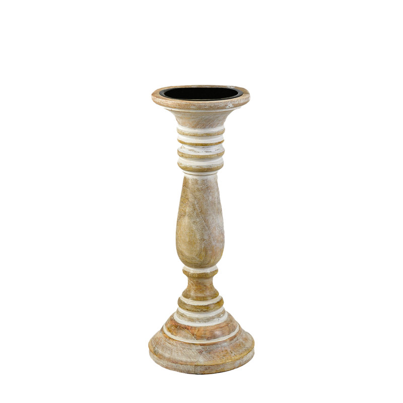 Wood Tabletop Pillar, 11.5" H x 5" W x 5" D