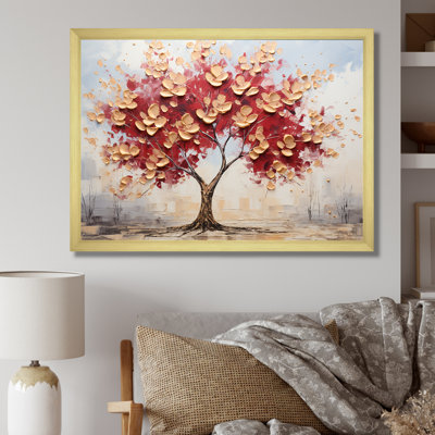 Érable doré sur toile Golden Elegance